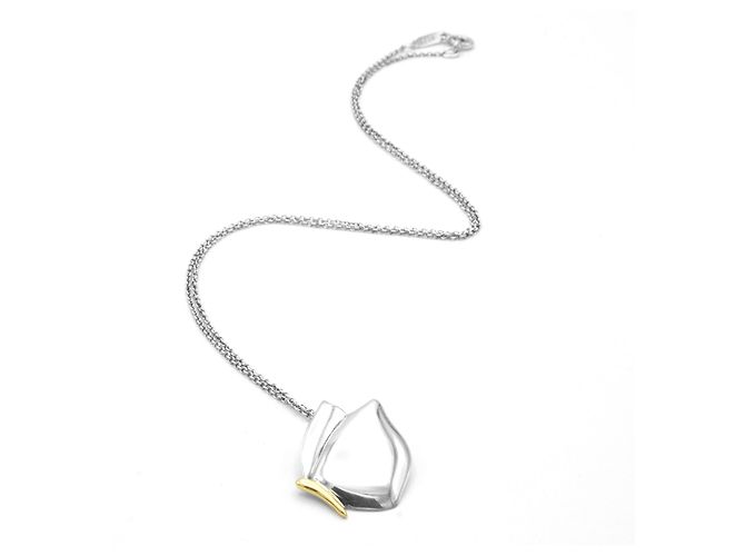 Collana Farfalla Tiffany & Co Argento e Oro Giallo 18K - vista 2