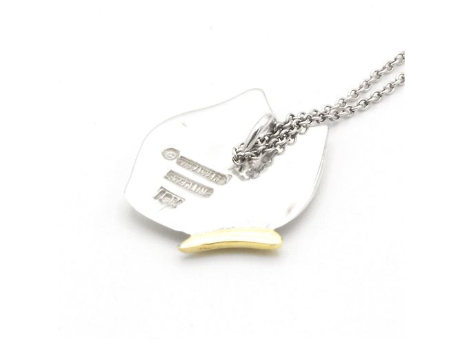 Collana Farfalla Tiffany & Co Argento e Oro Giallo 18K - vista 6