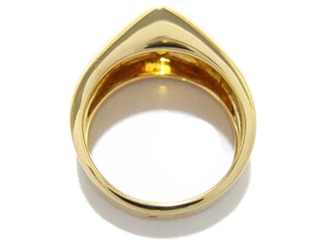 Anello Chanel geometrico in oro giallo 18 carati e citrino D'oro - vista 5