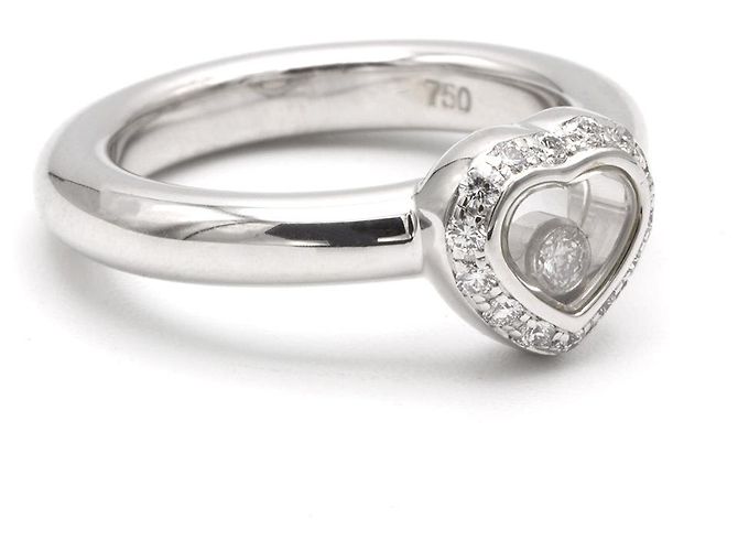 Anillo Chopard Happy Diamonds. Plata - vista 2