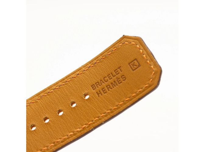 Hermès "Cherche Midi" Uhr (Modell CM1.210). Orange - Ansicht 10