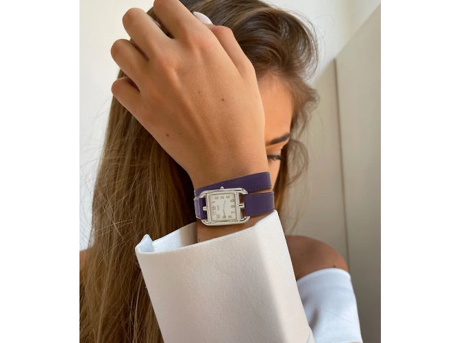 Hermès nova bateria, e vem com uma garantia de um ano do vendedor a partir da data de compra Prata - vista 3