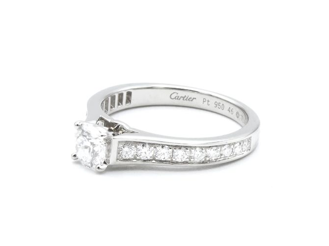 Cartier-Ring, Modell "Solitaire 1895". Silber - Ansicht 3