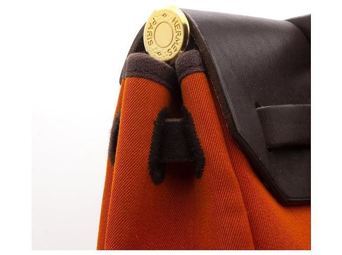 Bolso Herbag de Hermès. Naranja - vista 6