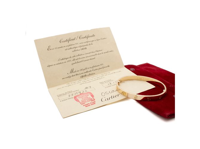 e bracciale Cartier senza tempo della collezione "Love". D'oro - vista 3