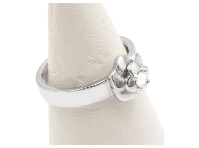 Anello Chanel Camelia in oro bianco 18K e diamante Argento - vista 4