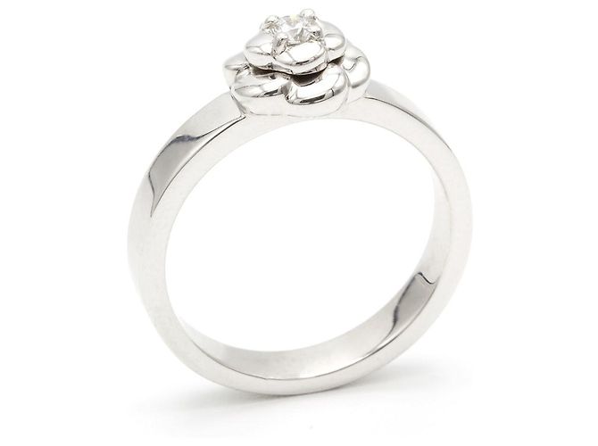 Anello Chanel Camelia in oro bianco 18K e diamante Argento - vista 5