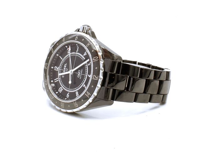 Chanel J12 GMT Uhr aus schwarzer Keramik - Ansicht 7