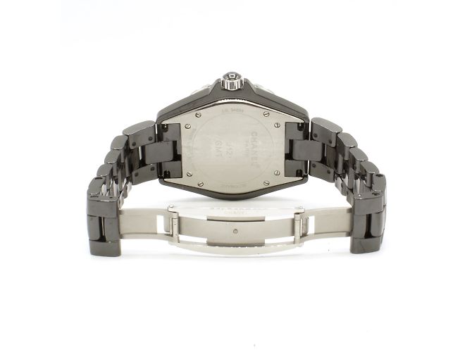 Chanel J12 GMT Uhr aus schwarzer Keramik - Ansicht 8