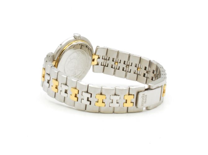 Relógio Hermès em ouro/aco em muito bom estado, modelo "Profile" Dourado - vista 3