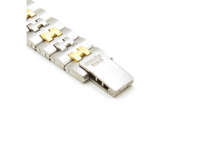 Relógio Hermès em ouro/aco em muito bom estado, modelo "Profile" Dourado - vista 6