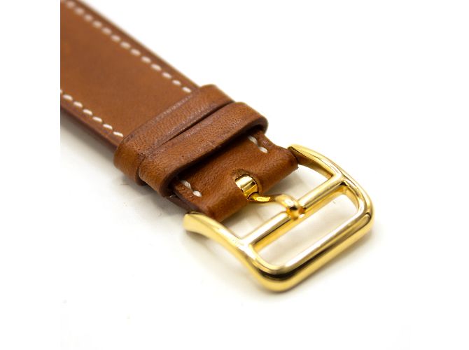 Sellier-Uhr von Hermès. Golden - Ansicht 7