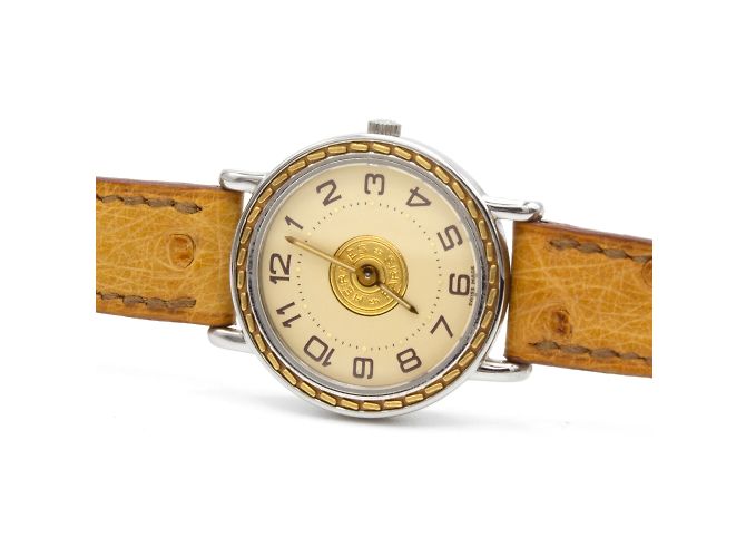 Relógio Sellier da Hermès. Dourado - vista 5
