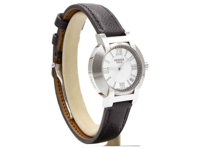 Hermès Nomade Uhr (NO1.210). Schwarz - Ansicht 3