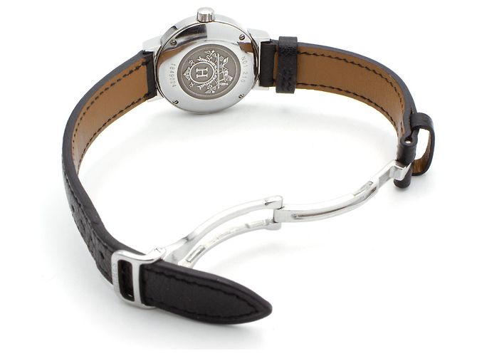 Hermès Nomade Uhr (NO1.210). Schwarz - Ansicht 4