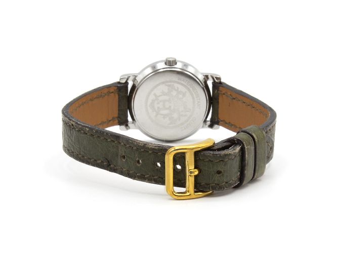 Hermès Sellier Uhr. Golden - Ansicht 3