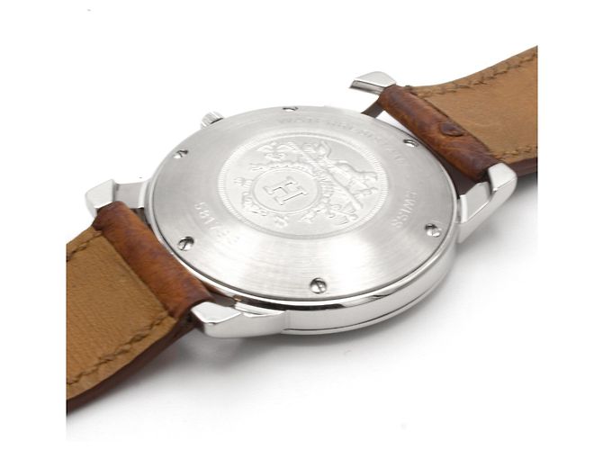 Hermès Hermes Carrick Uhr aus Stahl. Silber - Ansicht 4