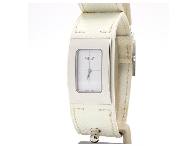Hermès "Cherche Midi" Uhr. Weiß - Ansicht 2