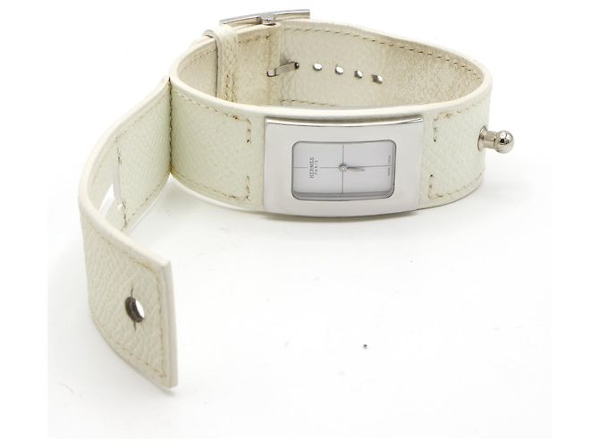Hermès "Cherche Midi" Uhr. Weiß - Ansicht 3