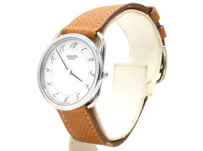 Hermès Arceau Uhr (Modell AR4.510) Silber - Ansicht 2