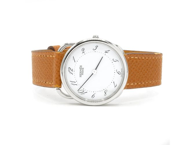 Hermès Arceau Uhr (Modell AR4.510) Silber - Ansicht 3
