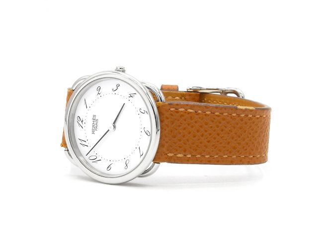 Hermès Arceau Uhr (Modell AR4.510) Silber - Ansicht 4