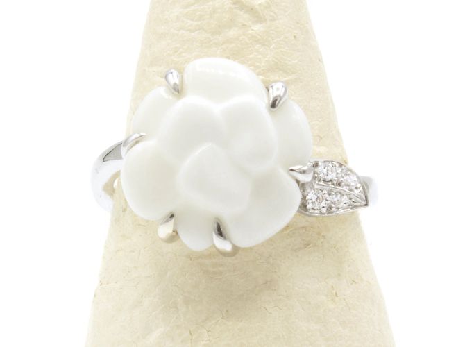 Anello Camelia Chanel, modello piccolo. Argento - vue 2