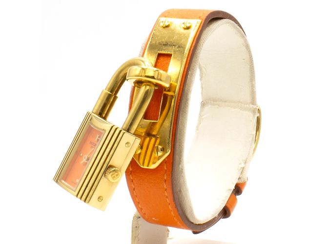 Kelly-Uhr von Hermès Orange - Ansicht 4