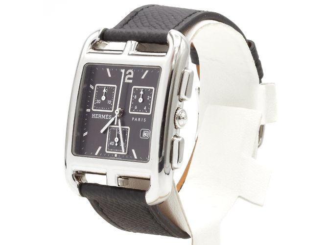Orologio Hermès Cape Cod Chrono (CC1.910). Nero - vista 2