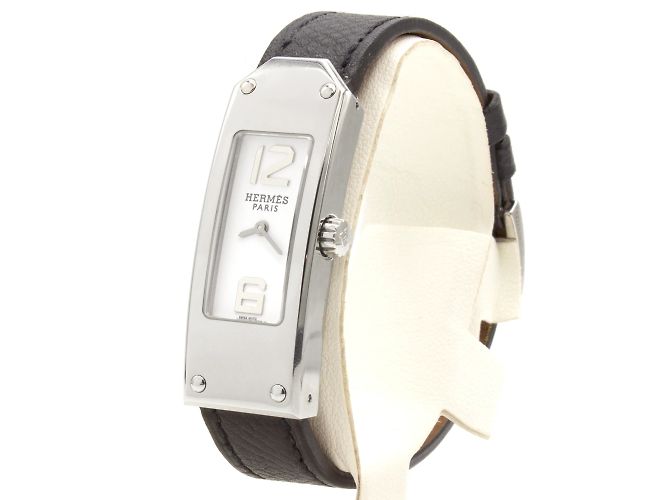 Hermès Kelly II Uhr. Silber - Ansicht 2
