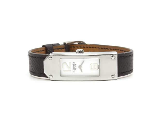 Hermès Kelly II Uhr. Silber - Ansicht 3