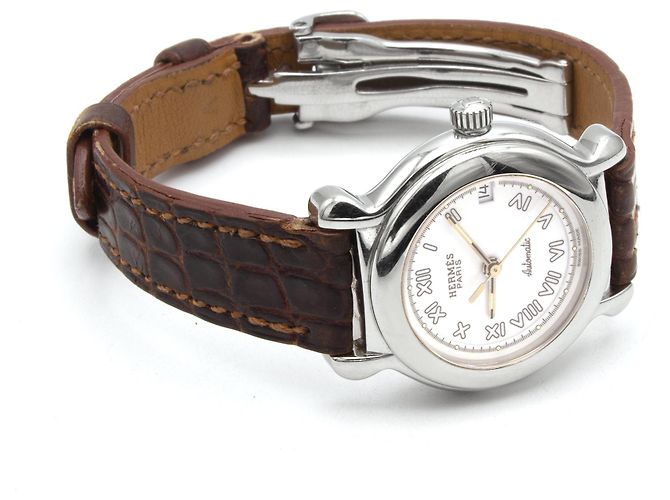 Market Hermès Hermes Kepler Uhr (KP1.210). Silber - Ansicht 3