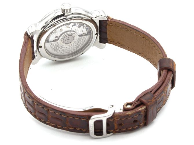 Market Hermès Hermes Kepler Uhr (KP1.210). Silber - Ansicht 4