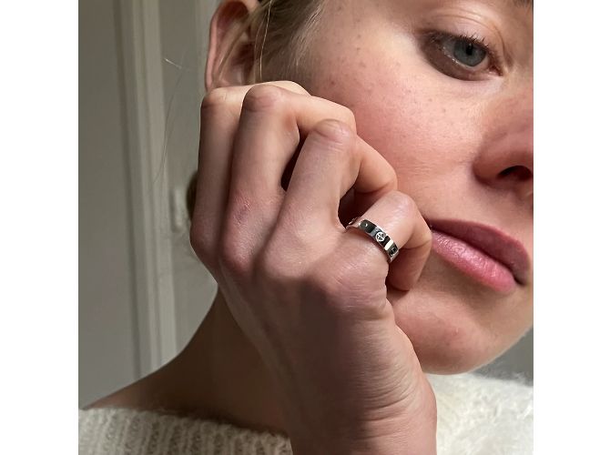 Cartier LOVE Ring aus Weißgold und Diamant Größe 50 - Ansicht 5