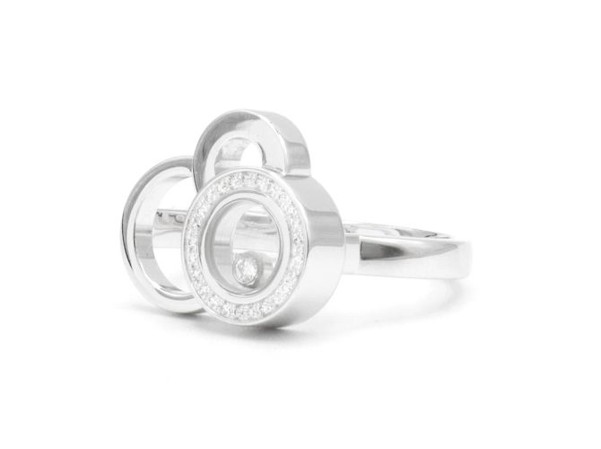 Anillo Chopard, modelo "Happy Dreams". Plata - vista 2