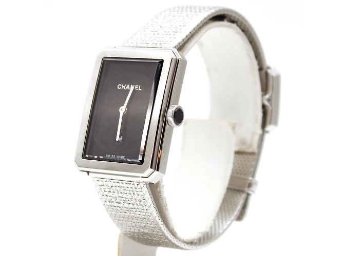 Boyfriend Chanel Boy-Friend Tweed-Uhr Silber - Ansicht 2