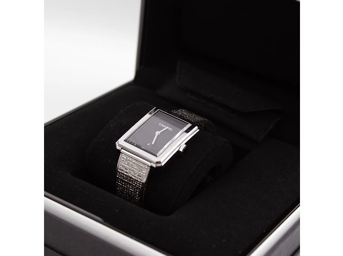 Boyfriend Chanel Boy-Friend Tweed-Uhr Silber - Ansicht 3