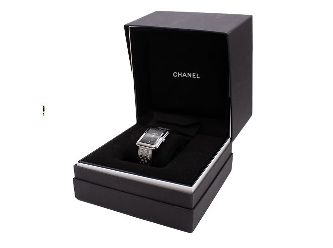 Boyfriend Chanel Boy-Friend Tweed-Uhr Silber - Ansicht 6