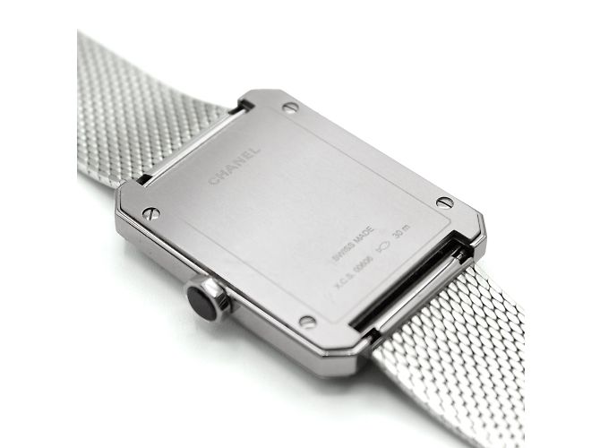 Boyfriend Chanel Boy-Friend Tweed-Uhr Silber - Ansicht 7