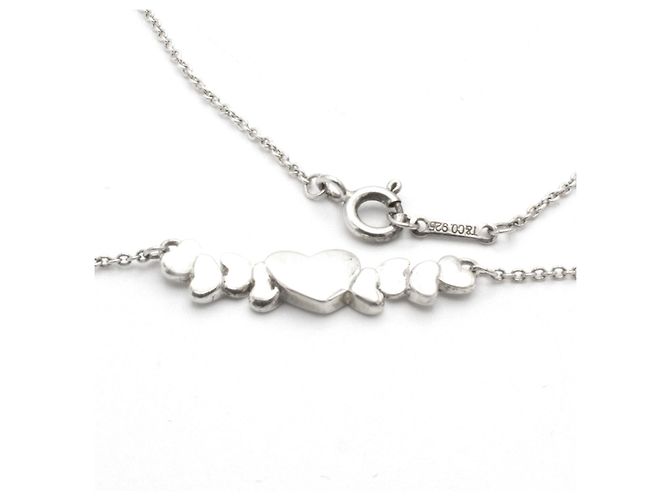 Collana Tiffany & Co in argento con cuori - vista 3