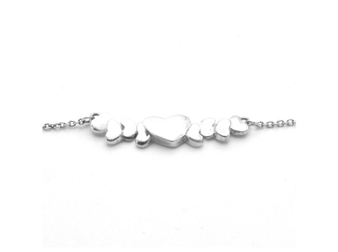 Collana Tiffany & Co in argento con cuori - vista 4