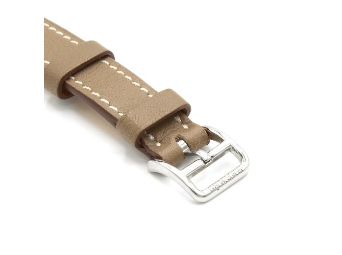Reloj Hermès Médor de acero y correa de cuero Etoupe Plata - vista 6