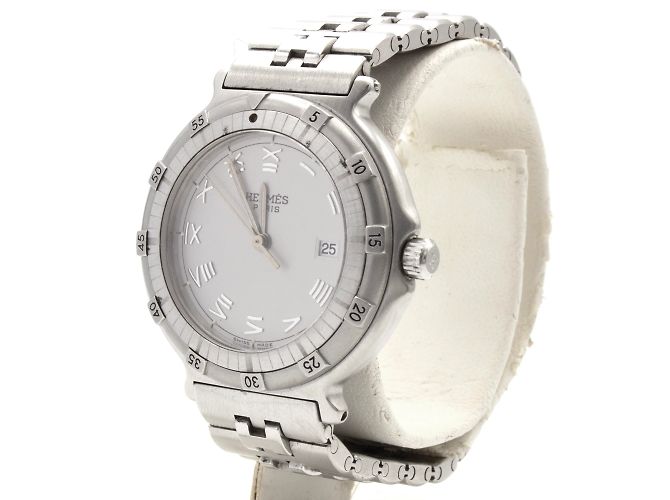 Reloj Hermès Capitaine Nemo de acero Plata - vista 2