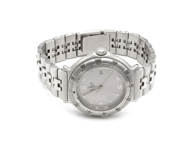 Reloj Hermès Capitaine Nemo de acero Plata - vista 3