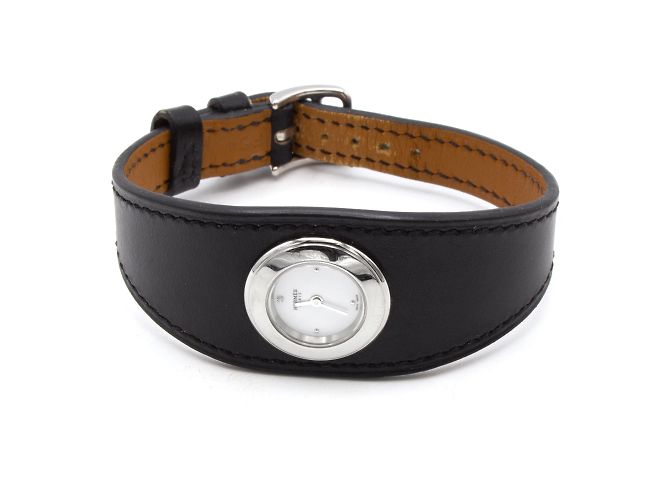 Trim Orologio Hermès Faubourg Manchette in acciaio (REF: FG2.110). Argento - vista 3