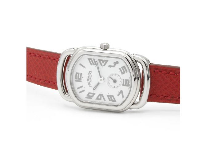 Orologio Hermès Rallye RA2.210 (PM / modello piccolo) per donne Argento - vista 2
