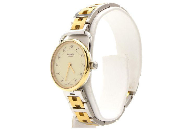 Magnífico reloj de dama "Arceau" de Hermès Dorado - vista 2