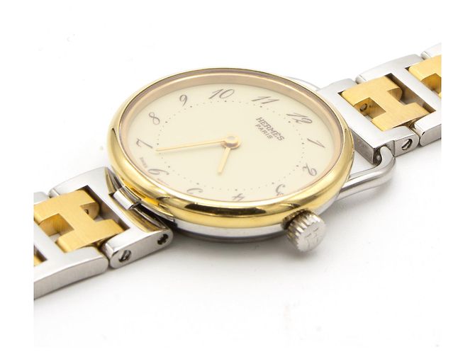 Magnífico reloj de dama "Arceau" de Hermès Dorado - vista 4