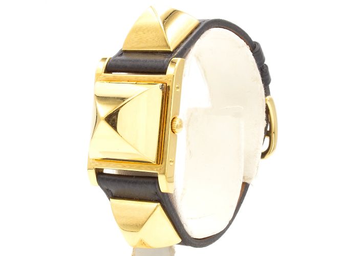 Reloj de señora Médor de Hermès en dorado - vista 2