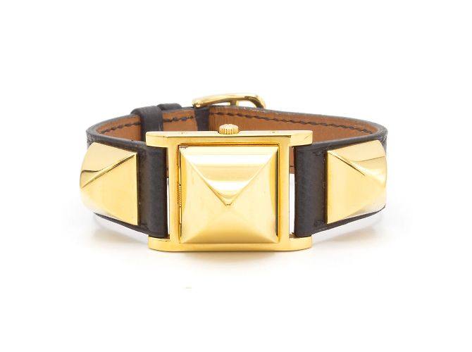 Reloj de señora Médor de Hermès en dorado - vista 5